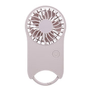 F12 3 Wind Speed Outdoor Summer Cooling Fan Hanging Buckle Mini Handheld Fan(Pink)