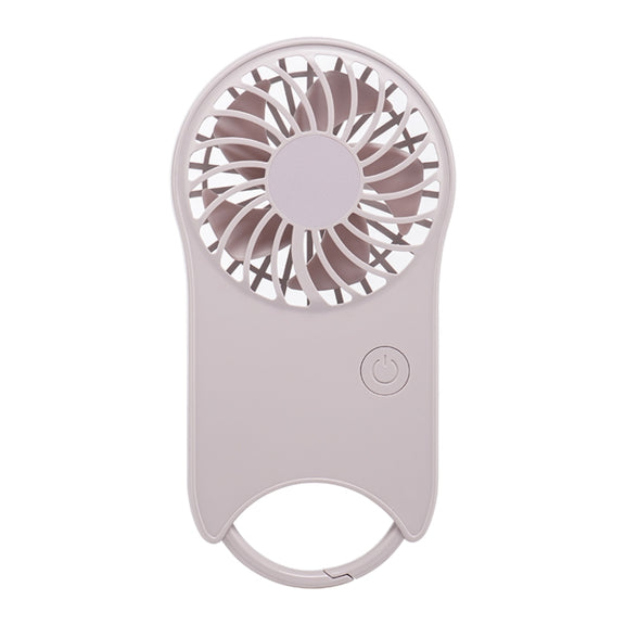 F12 3 Wind Speed Outdoor Summer Cooling Fan Hanging Buckle Mini Handheld Fan(Pink)
