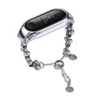 For Xiaomi Mi Band 3 / 4 Beaded Bracelet Metal Watch Band(Silver+Dual Bead) - free shipping - PMC TechLife - Order now!