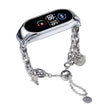 For Xiaomi Mi Band 5 / 6 Beaded Bracelet Metal Watch Band(Silver+Corn) - free shipping - PMC TechLife - Order now!