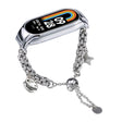 For Xiaomi Mi Band 8 Beaded Bracelet Metal Watch Band(Silver+Star) - free shipping - PMC TechLife - Order now!