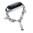 For Xiaomi Mi Band 3 / 4 Crystal Beaded Onyx Watch Band(Silver+Butterfly) - free shipping - PMC TechLife - Order now!