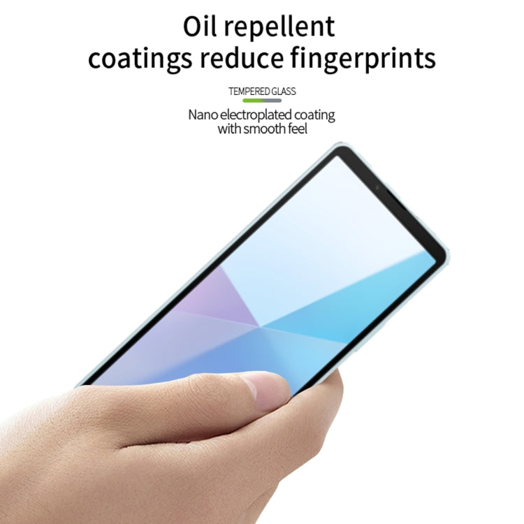 For Sony Xperia 10 VI MOFI 9H 2.5D Full Screen Tempered Glass Film(Black)