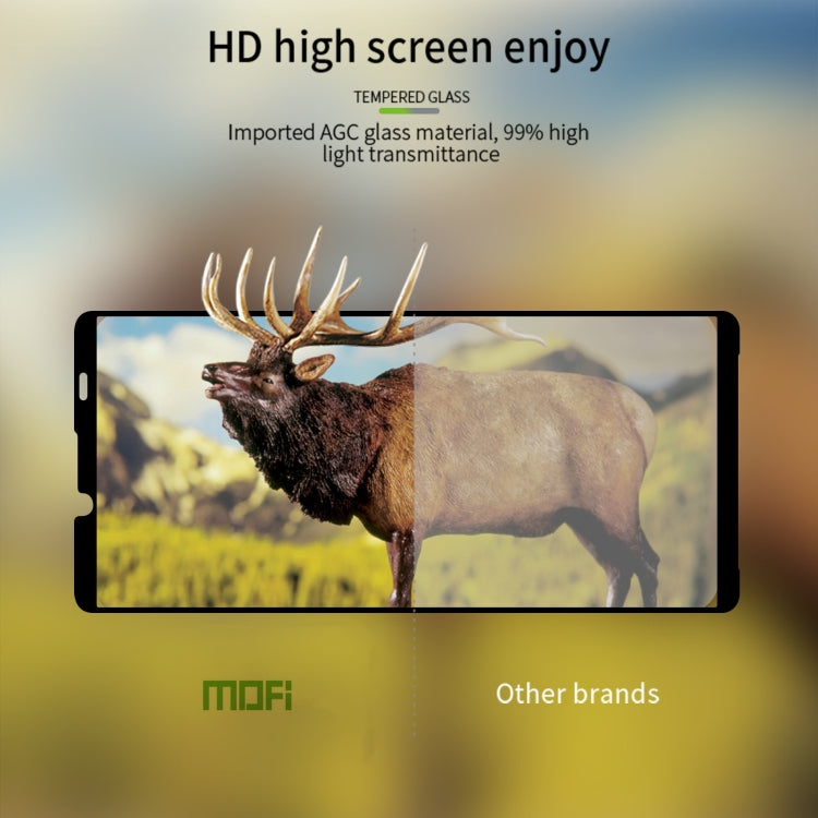 For Sony Xperia 10 VI MOFI 9H 2.5D Full Screen Tempered Glass Film(Black)