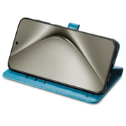 For Huawei Pura 70 Ultra Cat and Dog Embossed Leather Phone Case(Blue)