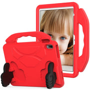 For iPad Air 11 2025 / 2024 Children EVA Shockproof Tablet Case with Thumb Bracket(Red)