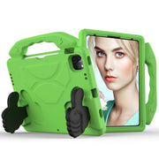 For iPad Pro 11 2024 Children EVA Shockproof Tablet Case with Thumb Bracket(Green)