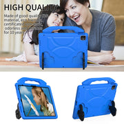 For iPad Pro 13 2024 Children EVA Shockproof Tablet Case with Thumb Bracket(Blue)