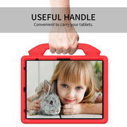 For iPad Pro 13 2024 Children EVA Shockproof Tablet Case with Thumb Bracket(Red)
