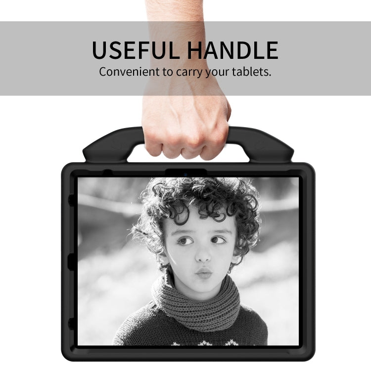 For iPad Air 13 2025 / 2024 Children EVA Shockproof Tablet Case with Thumb Bracket(Black)