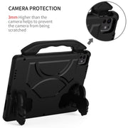 For iPad Air 13 2025 / 2024 Children EVA Shockproof Tablet Case with Thumb Bracket(Black)