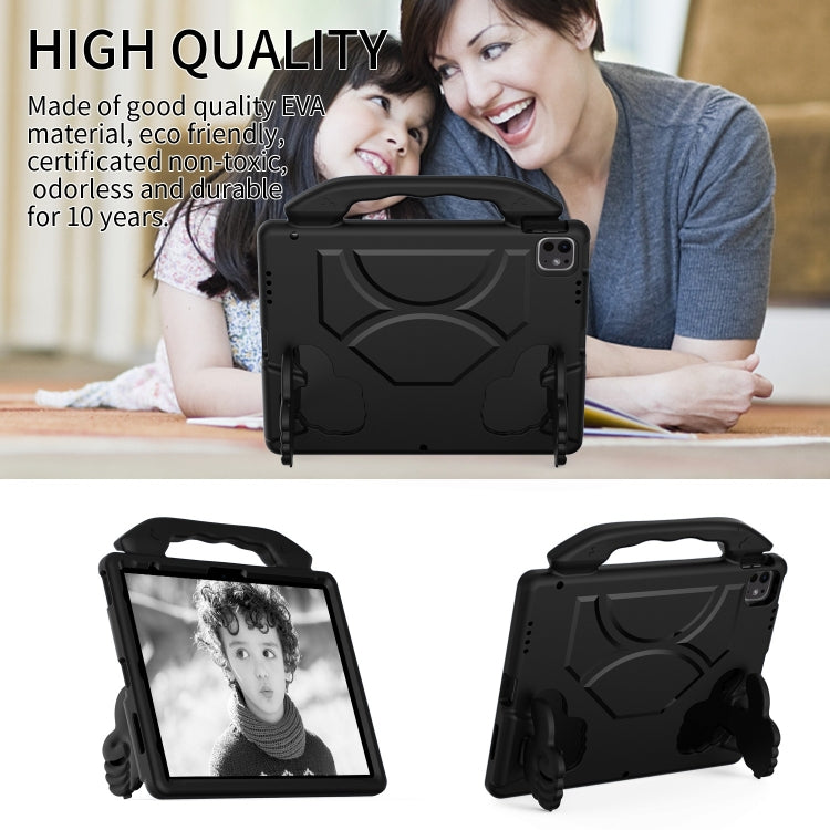 For iPad Air 13 2025 / 2024 Children EVA Shockproof Tablet Case with Thumb Bracket(Black)