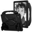 For iPad Air 13 2025 / 2024 Children EVA Shockproof Tablet Case with Thumb Bracket(Black) - iPad Air 13 2025 / 2024 Cases by PMC TechLife | Online Shopping South Africa | PMC TechLife | Buy Now Pay Later Mobicred