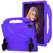 For iPad Air 13 2025 / 2024 Children EVA Shockproof Tablet Case with Thumb Bracket(Purple)