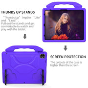 For iPad Air 13 2025 / 2024 Children EVA Shockproof Tablet Case with Thumb Bracket(Purple)