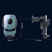 X16 Car Smart Sensor Phone Holder Magnetic Phone Mount Automatic Wireless Charger(Tarnish)