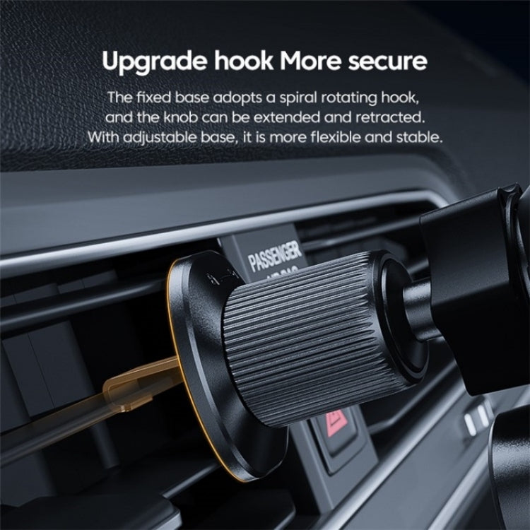X15 Wireless Charger Mobile Phone Bracket Car Air Vent Cell Phone Mount Holder(Silver)