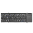B077T With Touchpad Foldable PU Leather Wireless Bluetooth Keyboard - Wireless Keyboard by PMC TechLife | Online Shopping South Africa | PMC TechLife | Buy Now Pay Later Mobicred