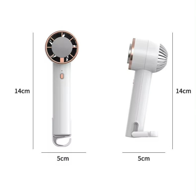CL02 Outdoor Summer Cooler Cooling Effect Handheld Fan USB Semiconductor Fan(Green)