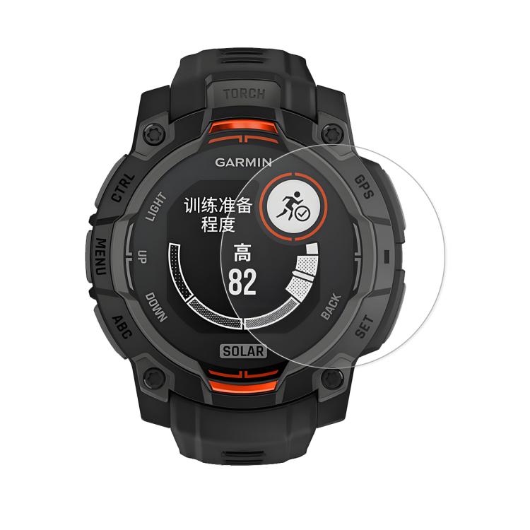 For Garmin Instinct E 45mm ENKAY Hat-Prince 0.2mm 9H Tempered Glass Screen Protector Watch Film