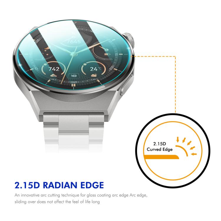 For Garmin Instinct E 45mm ENKAY Hat-Prince 0.2mm 9H Tempered Glass Screen Protector Watch Film