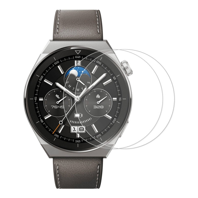 For Garmin Forerunner 245 / 245 Music 2pcs ENKAY Hat-Prince 0.2mm 9H Tempered Glass Screen Protector Watch Film