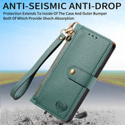 For Huawei Pura 70 Pro Love Zipper Lanyard Leather Phone Case(Green)
