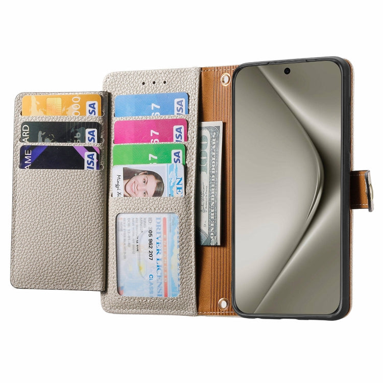 For Huawei Pura 70 Pro Love Zipper Lanyard Leather Phone Case(Gray)