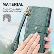 For Huawei Pura 70 Pro+ Love Zipper Lanyard Leather Phone Case(Green)