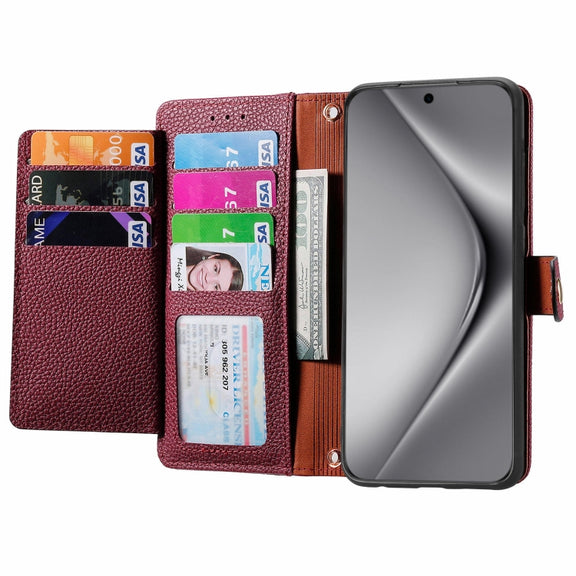 For Huawei Pura 70 Pro+ Love Zipper Lanyard Leather Phone Case(Red)