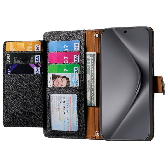 For Huawei Pura 70 Ultra Love Zipper Lanyard Leather Phone Case(Black)