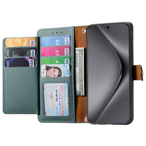 For Huawei Pura 70 Ultra Love Zipper Lanyard Leather Phone Case(Green)