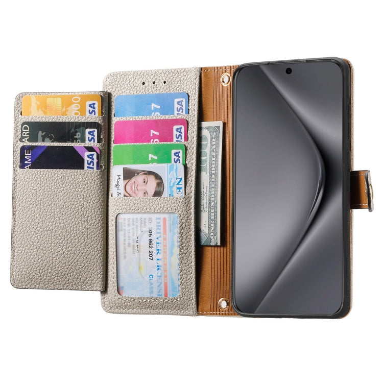 For Huawei Pura 70 Ultra Love Zipper Lanyard Leather Phone Case(Gray)