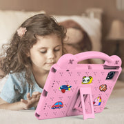 For Blackview Tab 80 10.1 2023 Handle Kickstand Children EVA Shockproof Tablet Case(Pink)