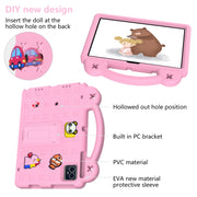 For Blackview Tab 80 10.1 2023 Handle Kickstand Children EVA Shockproof Tablet Case(Pink)