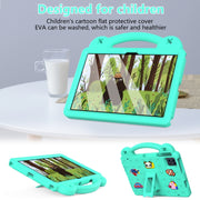 For Blackview Tab 80 10.1 2023 Handle Kickstand Children EVA Shockproof Tablet Case(Mint Green)