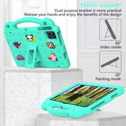 For Blackview Tab 80 10.1 2023 Handle Kickstand Children EVA Shockproof Tablet Case(Mint Green)