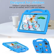 For Blackview Tab 80 10.1 2023 Handle Kickstand Children EVA Shockproof Tablet Case(Sky Blue)