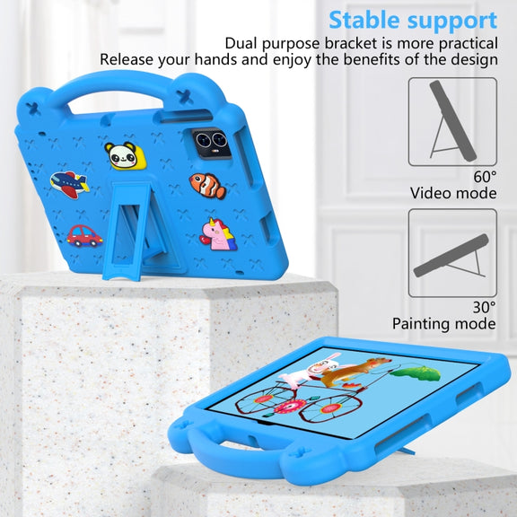 For Blackview Tab 80 10.1 2023 Handle Kickstand Children EVA Shockproof Tablet Case(Sky Blue)