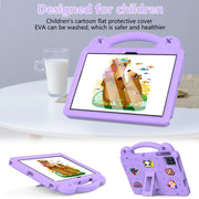 For Blackview Tab 80 10.1 2023 Handle Kickstand Children EVA Shockproof Tablet Case(Light Purple)