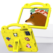 For Blackview Tab 80 10.1 2023 Handle Kickstand Children EVA Shockproof Tablet Case(Yellow)
