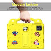 For Blackview Tab 80 10.1 2023 Handle Kickstand Children EVA Shockproof Tablet Case(Yellow)