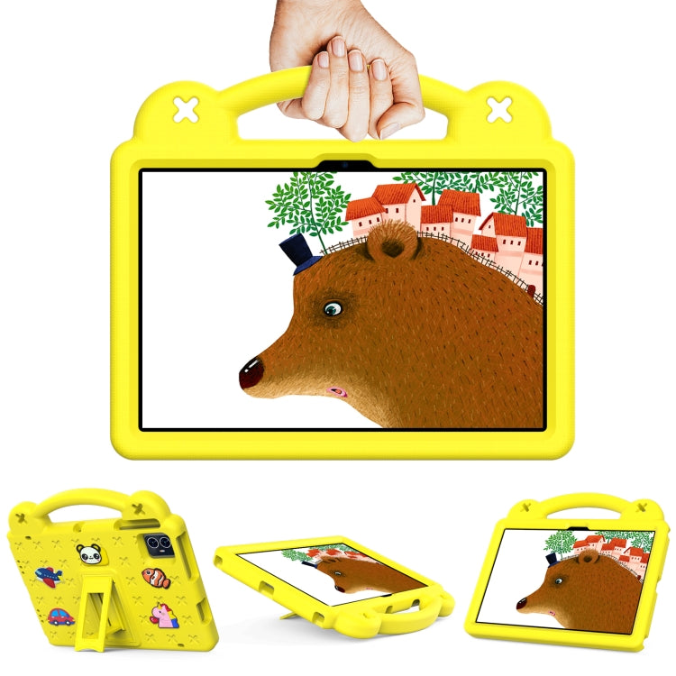 For Blackview Tab 80 10.1 2023 Handle Kickstand Children EVA Shockproof Tablet Case(Yellow)