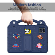 For Blackview Tab 80 10.1 2023 Handle Kickstand Children EVA Shockproof Tablet Case(Navy Blue)