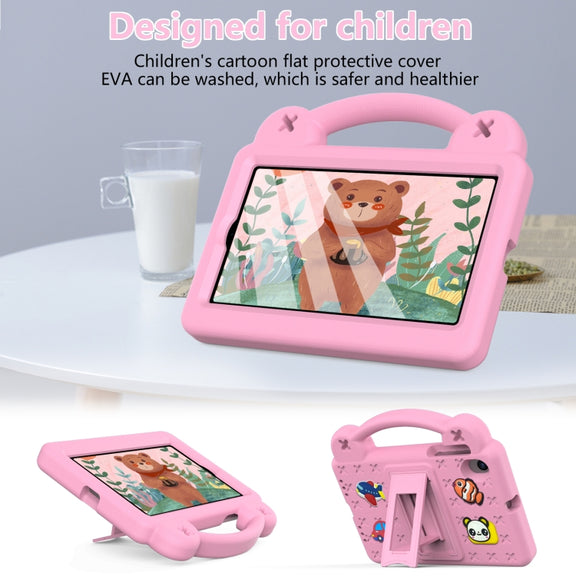 For Walmart Onn 7.0 Gen4 2024 Handle Kickstand Children EVA Shockproof Tablet Case(Pink)