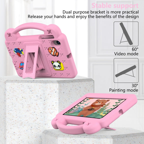 For Walmart Onn 7.0 Gen4 2024 Handle Kickstand Children EVA Shockproof Tablet Case(Pink)
