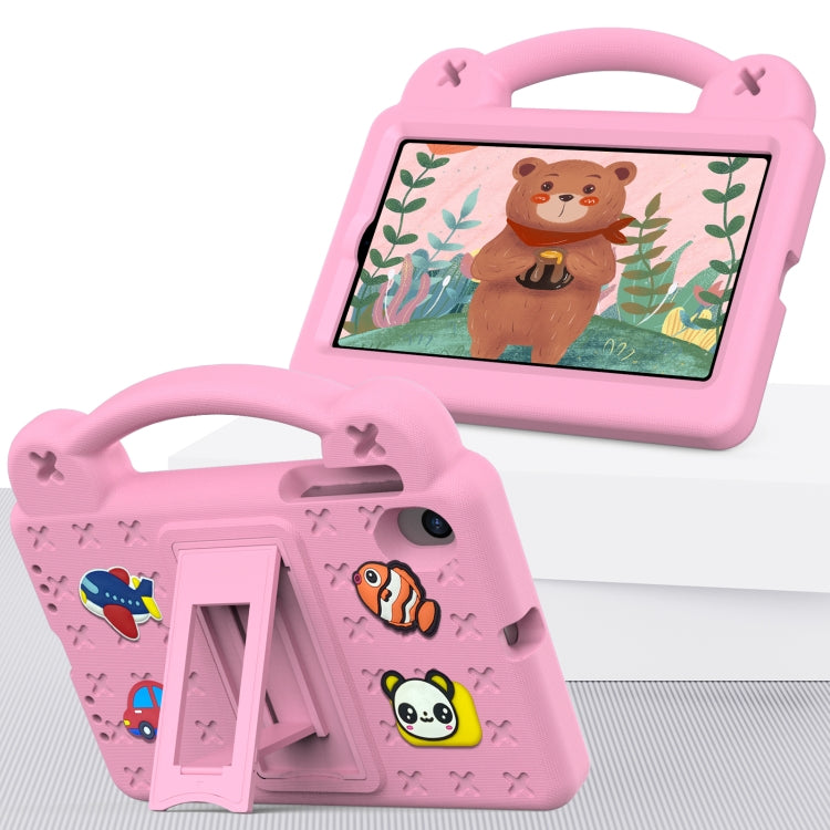 For Walmart Onn 7.0 Gen4 2024 Handle Kickstand Children EVA Shockproof Tablet Case(Pink)