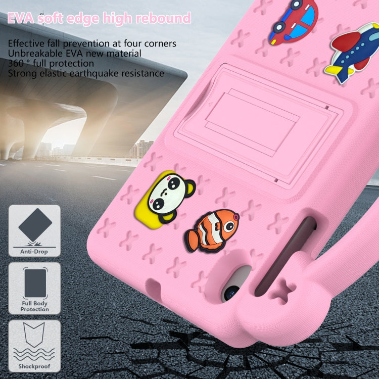 For Walmart Onn 7.0 Gen4 2024 Handle Kickstand Children EVA Shockproof Tablet Case(Pink)