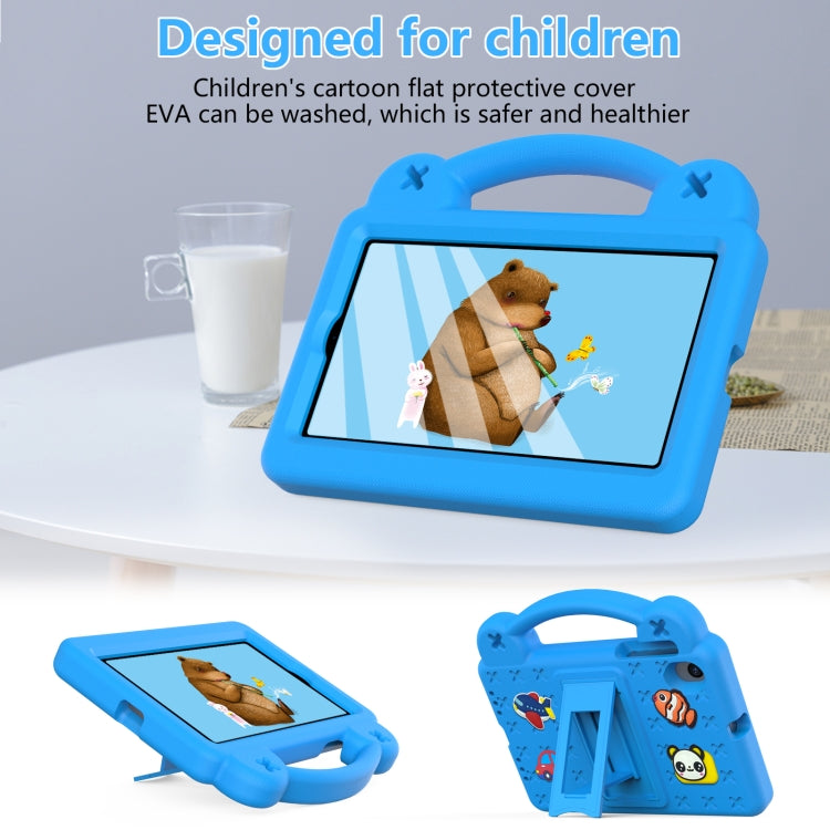 For Walmart Onn 7.0 Gen4 2024 Handle Kickstand Children EVA Shockproof Tablet Case(Sky Blue)