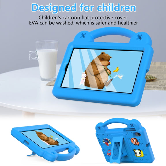For Walmart Onn 7.0 Gen4 2024 Handle Kickstand Children EVA Shockproof Tablet Case(Sky Blue)